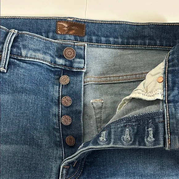 MOTHER The Stunner Ankle Fray in So Long Women's Size 27 - Picture 5 of 12